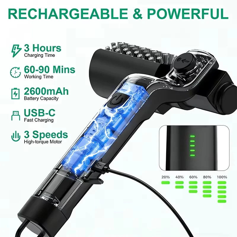Vital™ PowerScrub 3-Speed Electric BBQ Grill Cleaner