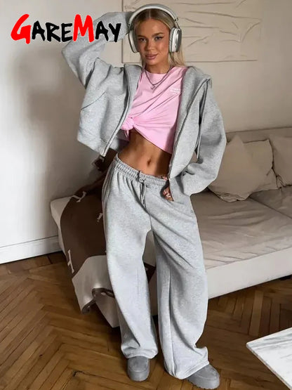 VitaCare™ LuxeFleece Zip Hoodie & Jogger Tracksuit