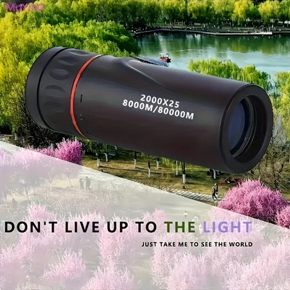 2025 2000X25 HD Monocular Telescope, Compact Portable for Travel, Hiking, Fishing, Camping, Stargazing, Concerts & Bird Watching – Ansicht 3
