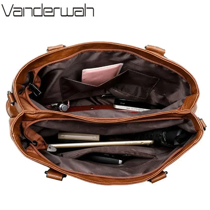 Handtasche aus Leder zum Umhängen – Ansicht 6