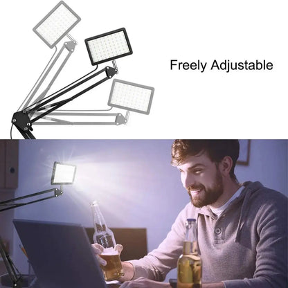 VitaHome™ LuminaPro Studio LED Light & Scissor Arm Stand