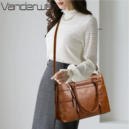 Handtasche aus Leder zum Umhängen – Ansicht 2