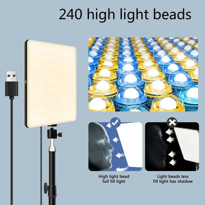 VitaHome™ LuminaPro Studio LED Light & Scissor Arm Stand