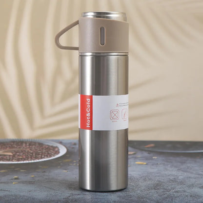 Thermoskanne aus Edelstahl im Geschenkset 500 ml – Ansicht 9