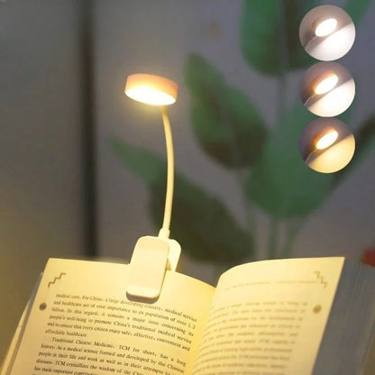 Leseleuchte zum Anklemmen, 3 Lichtfarben, mit Akku