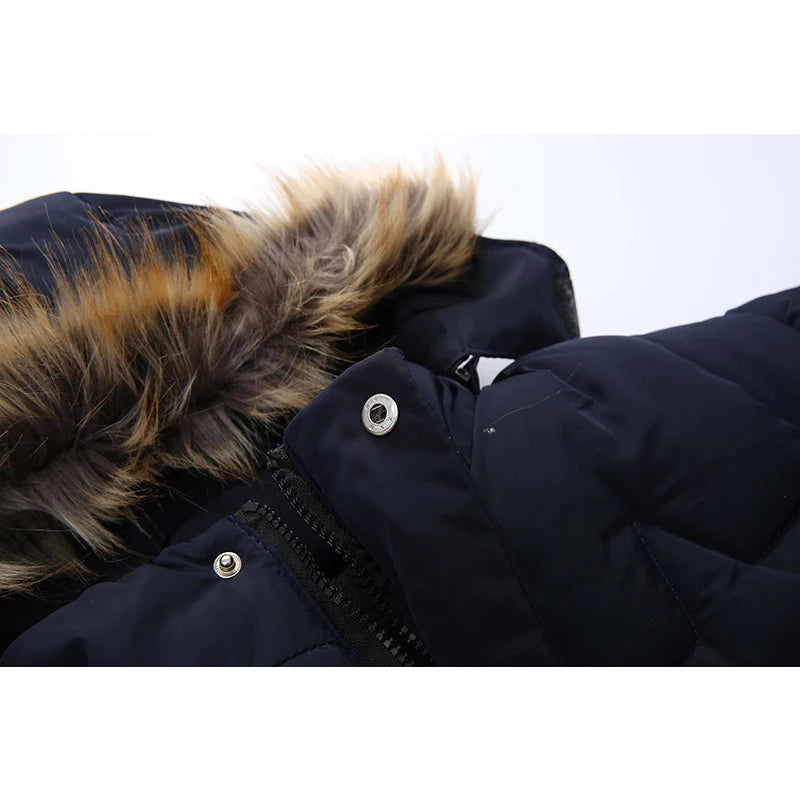 VitaCare™ LittleExplorer Warm Fur-Collar Hooded Coat