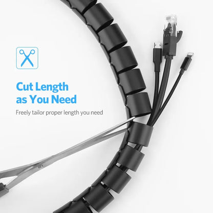 VitaHome™ CordWrap Flexible Spiral Cable Management Tube (2M)