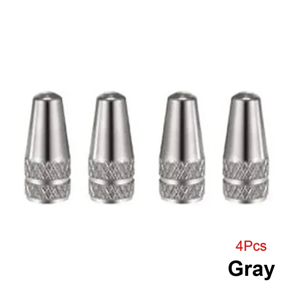 4PCS Aluminum Alloy Presta Valve Caps For Road MTB Track Racing Bike Tires French Valve Wheel Tube Covers – Ansicht 14