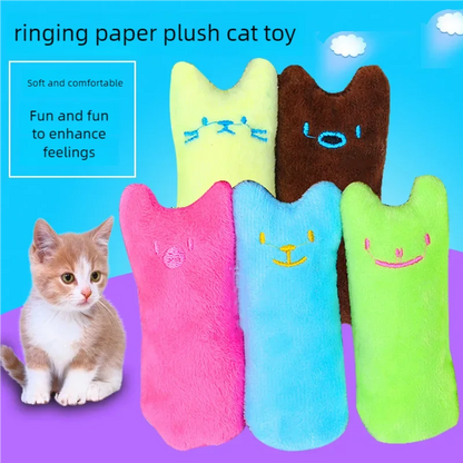Teeth Grinding Catnip Toys Funny Interactive Plush Cat Toy Pet Kitten Chewing Vocal Toy Claws Thumb Bite Cat Mint For Cats – Ansicht 3
