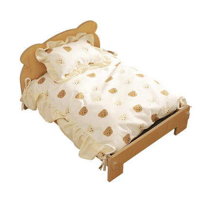 Katzenbett aus Holz im Teddy-Look – Ansicht 7