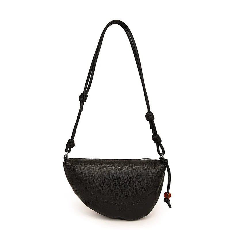 Schultertasche aus Echtleder – Ansicht 7