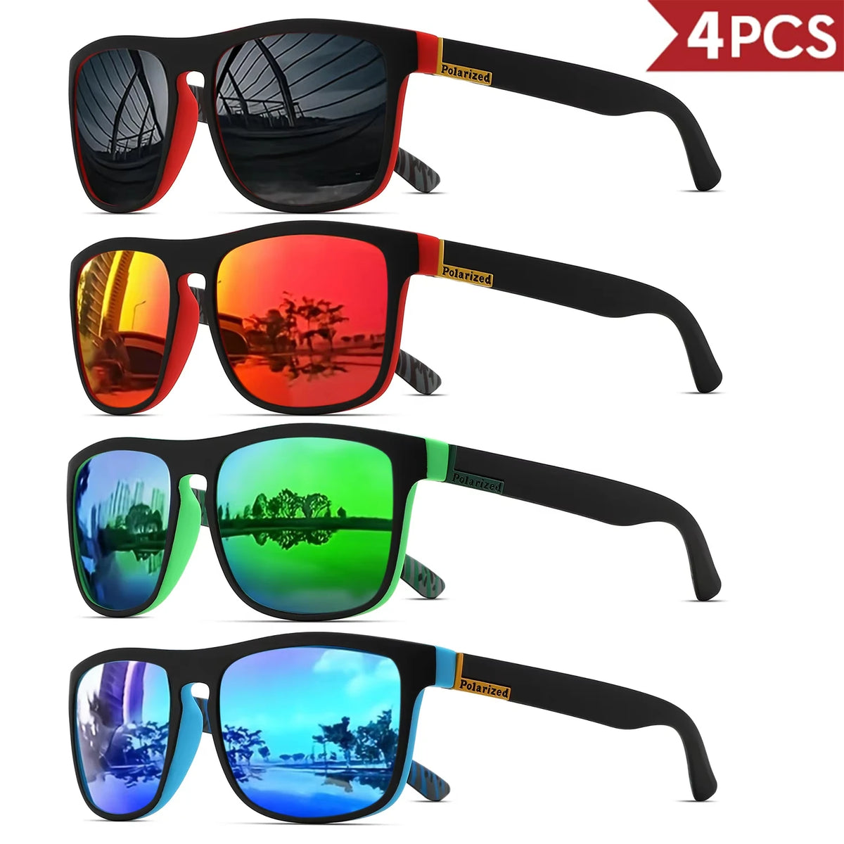 VitaCare™ ShadowShield Polarized Classic Square Sports Sunglasses
