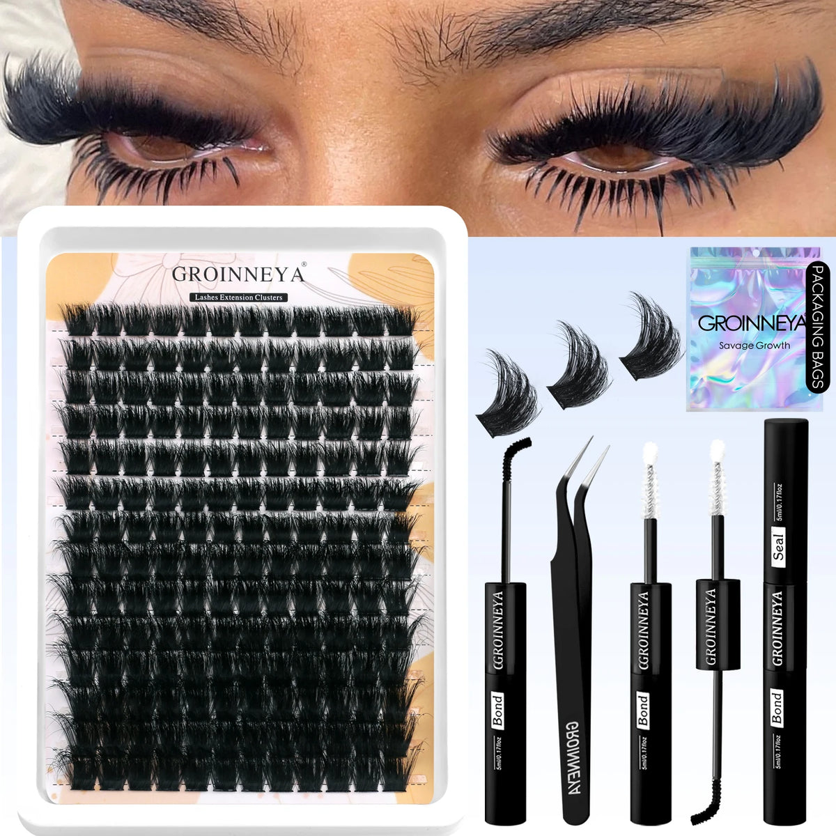 VitaCare™ LashPro DIY Salon-Grade Cluster Eyelash Extension Kit