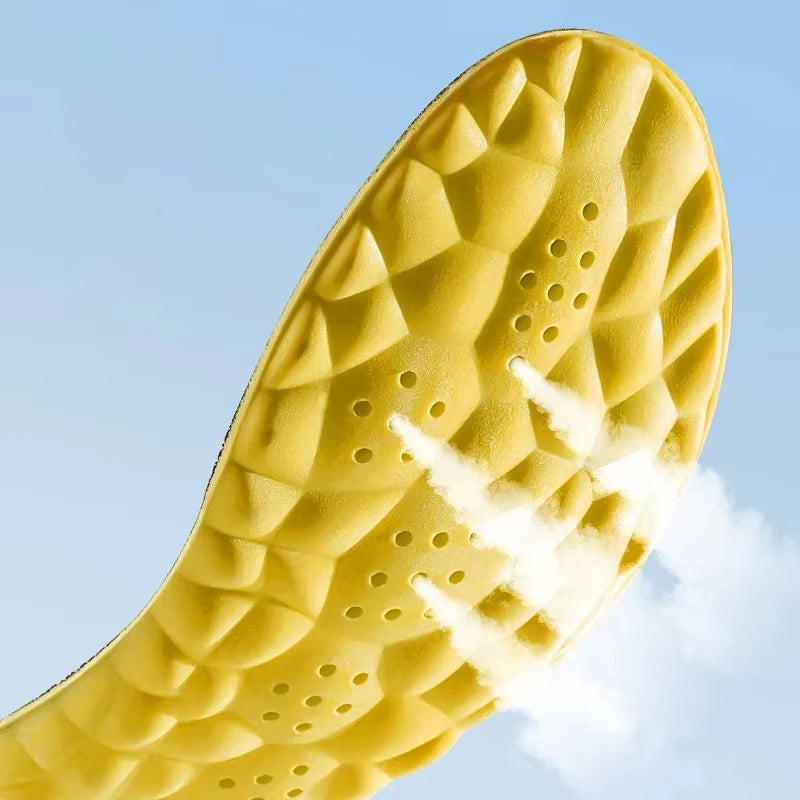 4D Sports Insoles Shoes PU Sole Soft Breathable Shock Absorption Cushion Heavy Duty Support Pain Relief Running Orthopedic Care – Ansicht 5