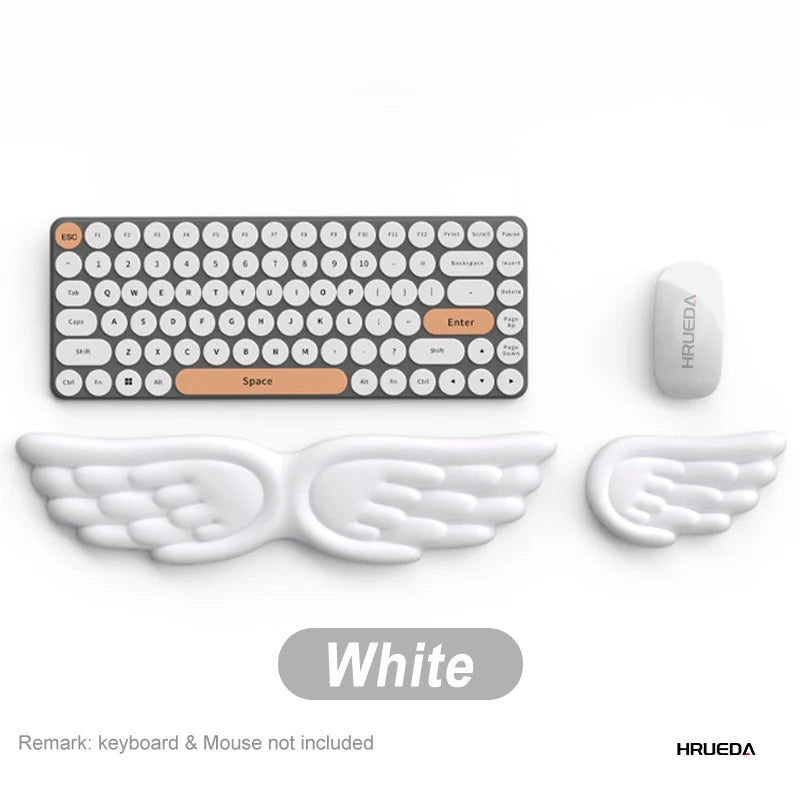 VitaHome™ CloudRest Angel Wing Memory Foam Wrist Rest & Mouse Cushion