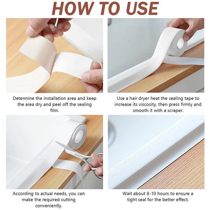 VitaHome™ SealPro Waterproof PVC Caulk & Corner Sealing Tape
