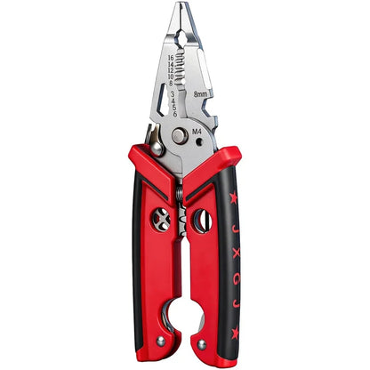 18 in 1 Electrician Pliers Multifunctional Wire Stripper Crimper Cutting Pliers Professional Electrical Repair Hand Tool – Ansicht 3