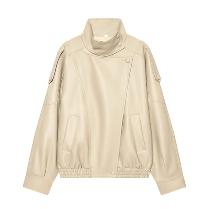 VitaCare™ UrbanEdge Oversized Faux Leather Jacket