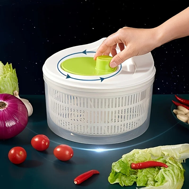 Salatschleuder manuell mit Sieb – Ansicht 4