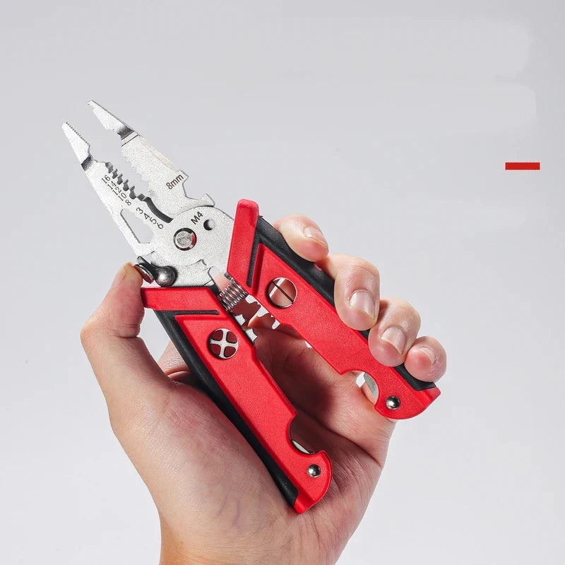 18 in 1 Electrician Pliers Multifunctional Wire Stripper Crimper Cutting Pliers Professional Electrical Repair Hand Tool – Ansicht 4