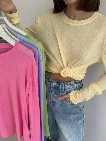 VitaCare™ SilkySoft Basic Knit Longsleeve Top