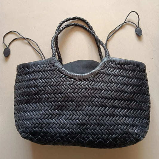 Schultertasche aus Rindsleder