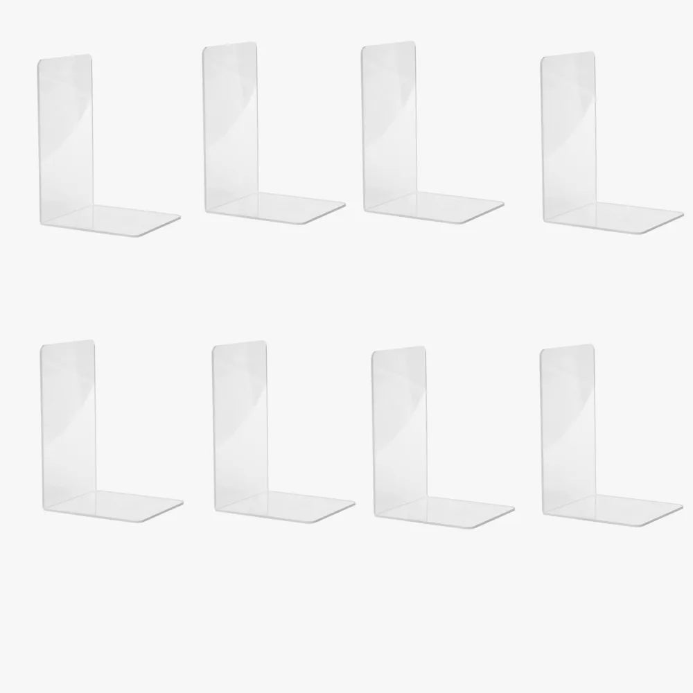 Buchstützen aus Acryl transparent im Set – Ansicht 8