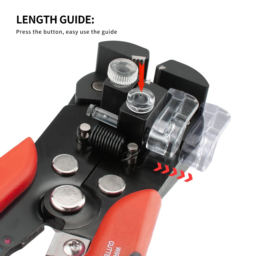 Professional Electrician Wire Pliers Cable Wire Stripper Cutter Crimper Automatic Crimping Stripping Tool – Ansicht 3