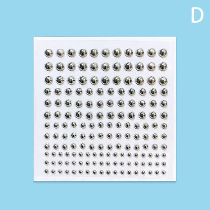 Vita 180-Piece Sparkly Crystal Stick-On Fake Nose & Lip Gems Set
