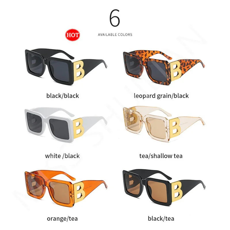 VitalLuxury™ B-Logo Big Frame Glasses
