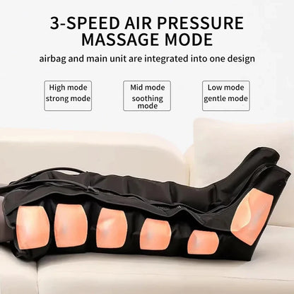 Beinmassagegerät mit Luftdruck und Knetfunktion – Ansicht 4