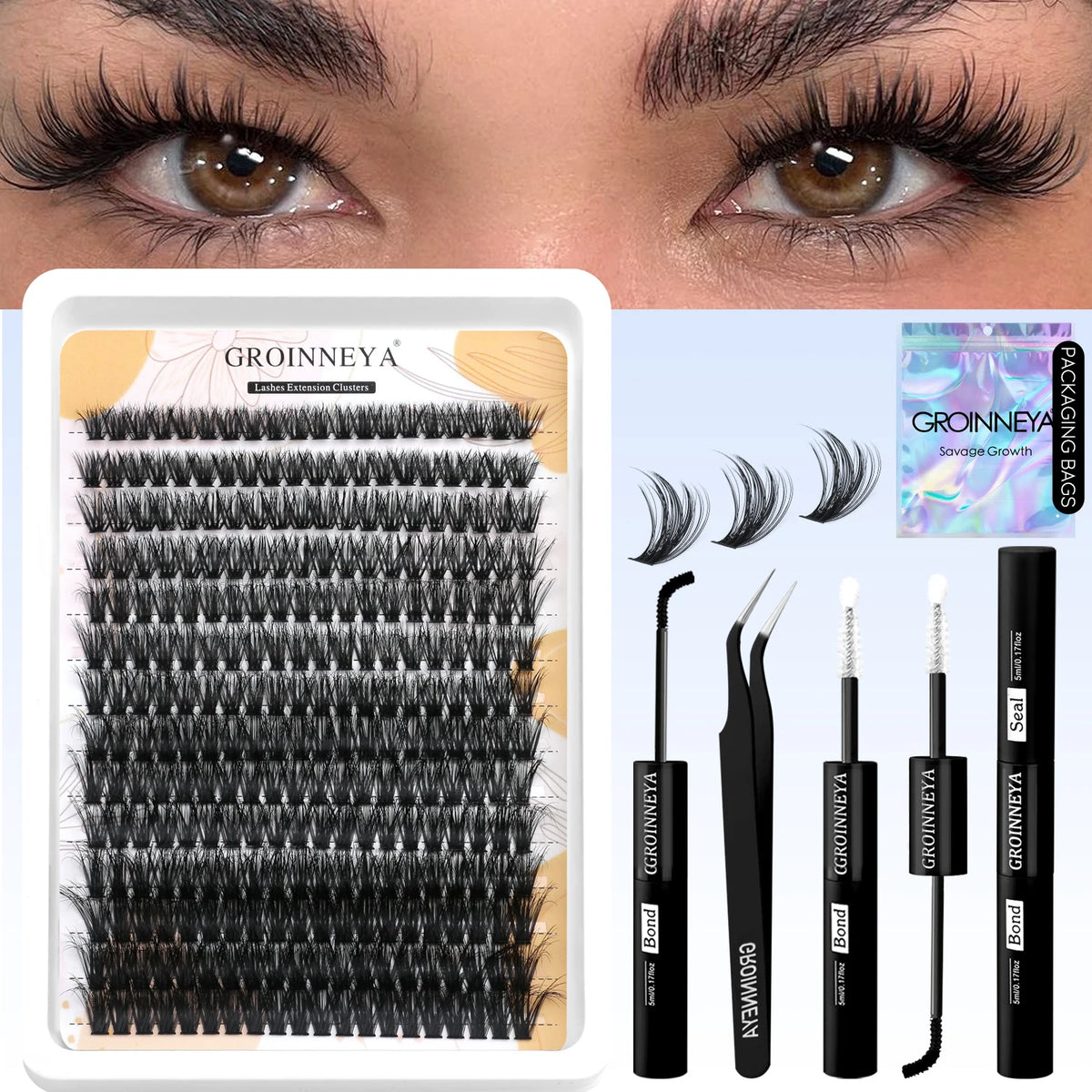 VitaCare™ LashPro DIY Salon-Grade Cluster Eyelash Extension Kit