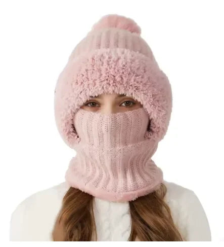 3-in-1 Multifunctional Knitted Winter Hat, Scarf & Face Mask