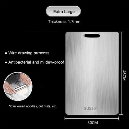 VitaHome™ ChefMaster Dual-Sided 316 Stainless Steel Chopping Board