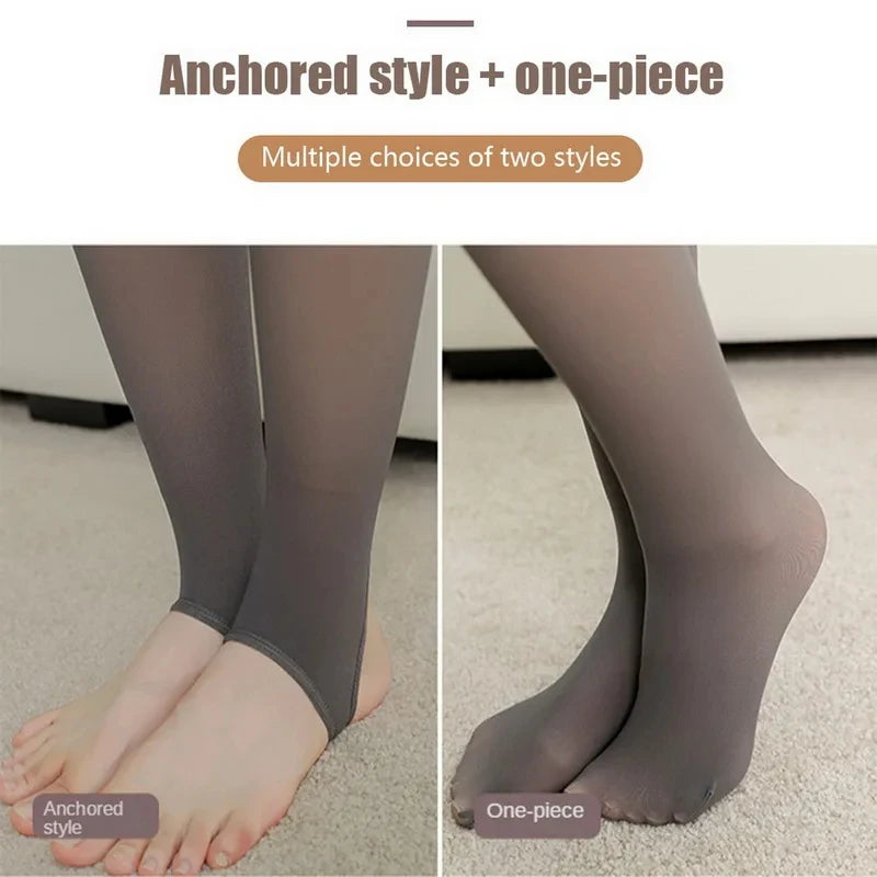 VitaCare™ VelvetGlow Thermal Fake Translucent Tights