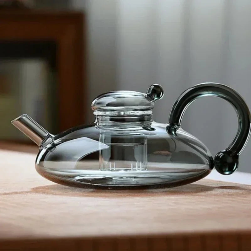Teekannen-Set aus hitzebeständigem Glas mit Tassen – Ansicht 5