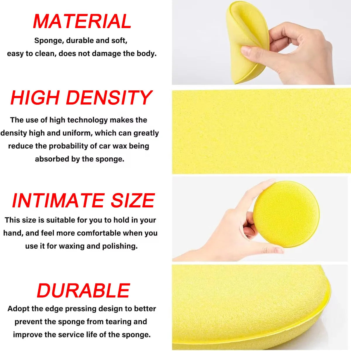 VitaHome™ ProShine Car Polishing & Waxing Sponge Pads