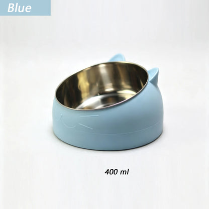 Stainless Steel Neck Guard Cat Bowl Pet Food Elevated Accessories Kitten Cats Articles Products Supplies Feeders Drinker Pets – Ansicht 9