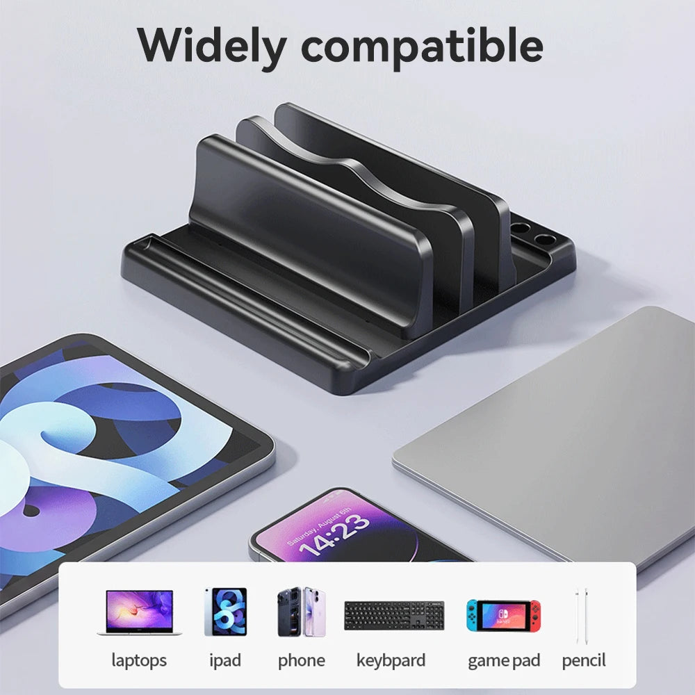 VitaHome™ DeskDock Adjustable Vertical Laptop & Tablet Stand