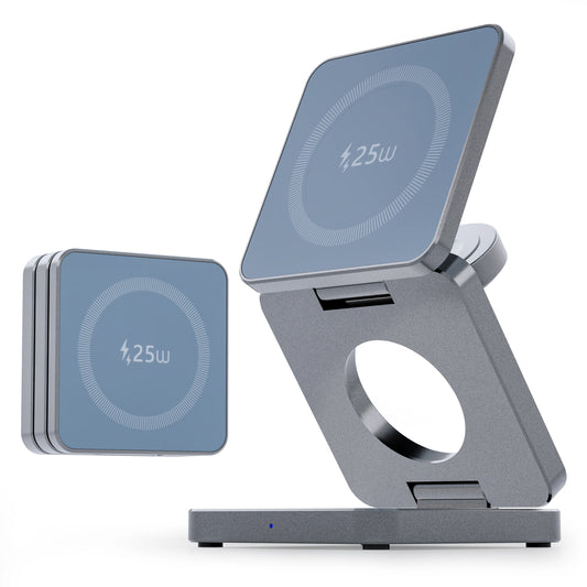 Kabellose Ladestation 3-in-1 faltbar magnetisch
