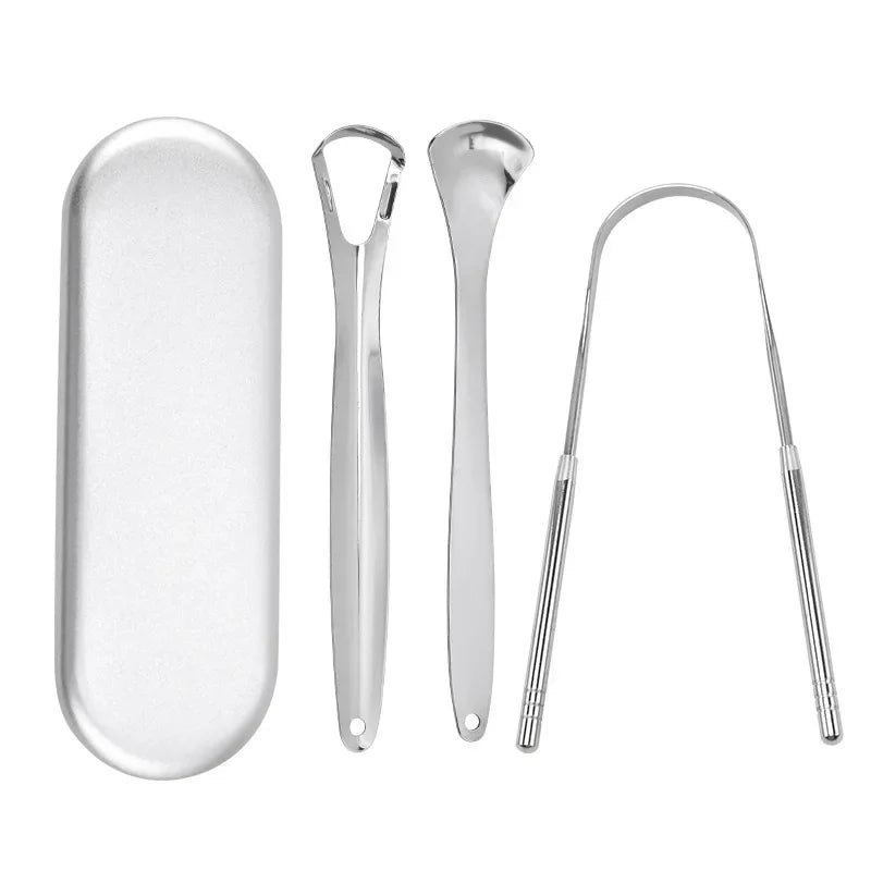 VitaCare™ PureBreath Medical-Grade Stainless Steel Tongue Scraper