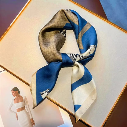 Luxury Satin Square Scarf (70x70 cm) – Versatile Fashion Accessory