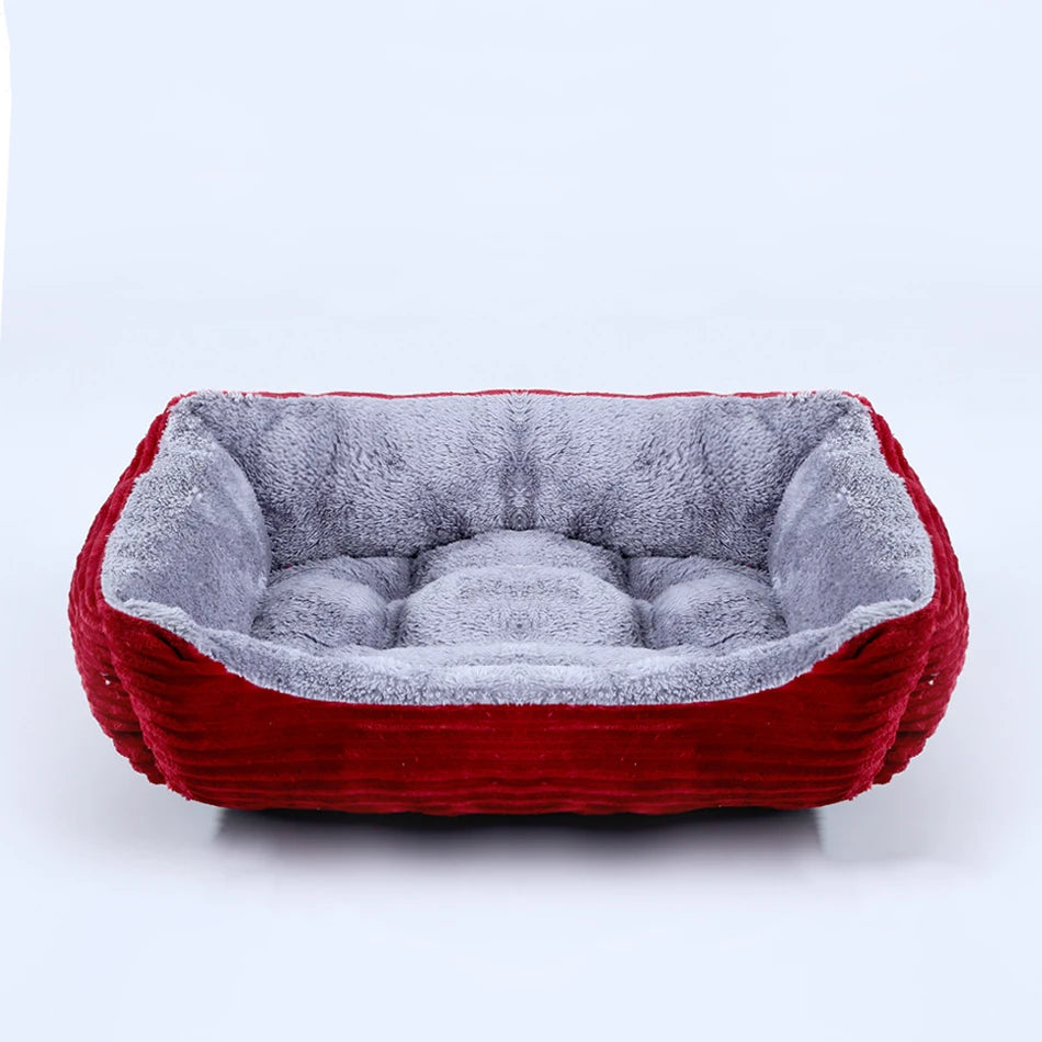 Hundebett aus Plüsch eckig – Ansicht 12