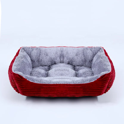 Hundebett aus Plüsch eckig – Ansicht 12