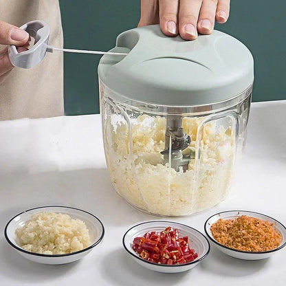 VitaHome™ ChopGlide Manual Pull-String Multi-Chopper & Garlic Grinder