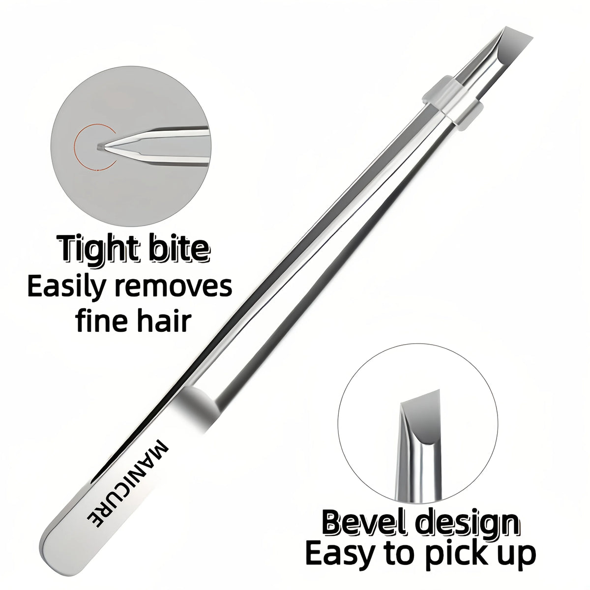 VitaCare™ MicroGrip Precision Stainless Steel Tweezers