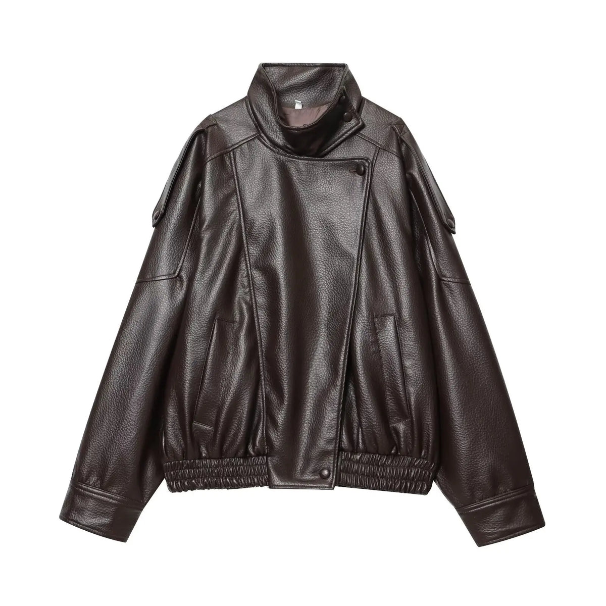 VitaCare™ UrbanEdge Oversized Faux Leather Jacket
