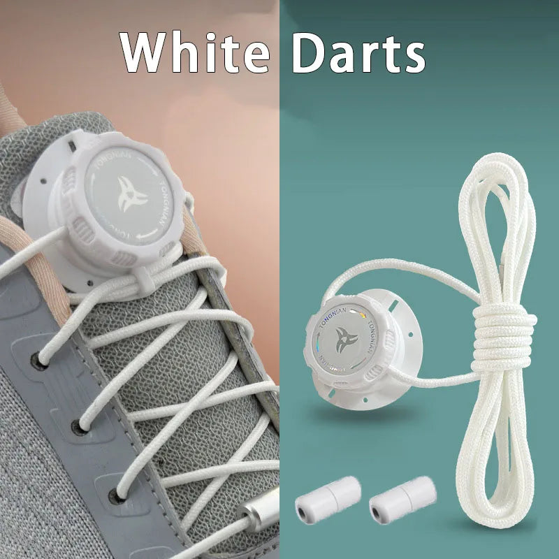 Upgraded No‑Tie Automatic Sneaker Laces Thick Rope Shoelaces with Swivel Metal Capsule Buckles Easy Installation – Ansicht 13