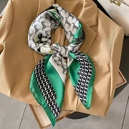 Luxury Satin Square Scarf (70x70 cm) – Versatile Fashion Accessory