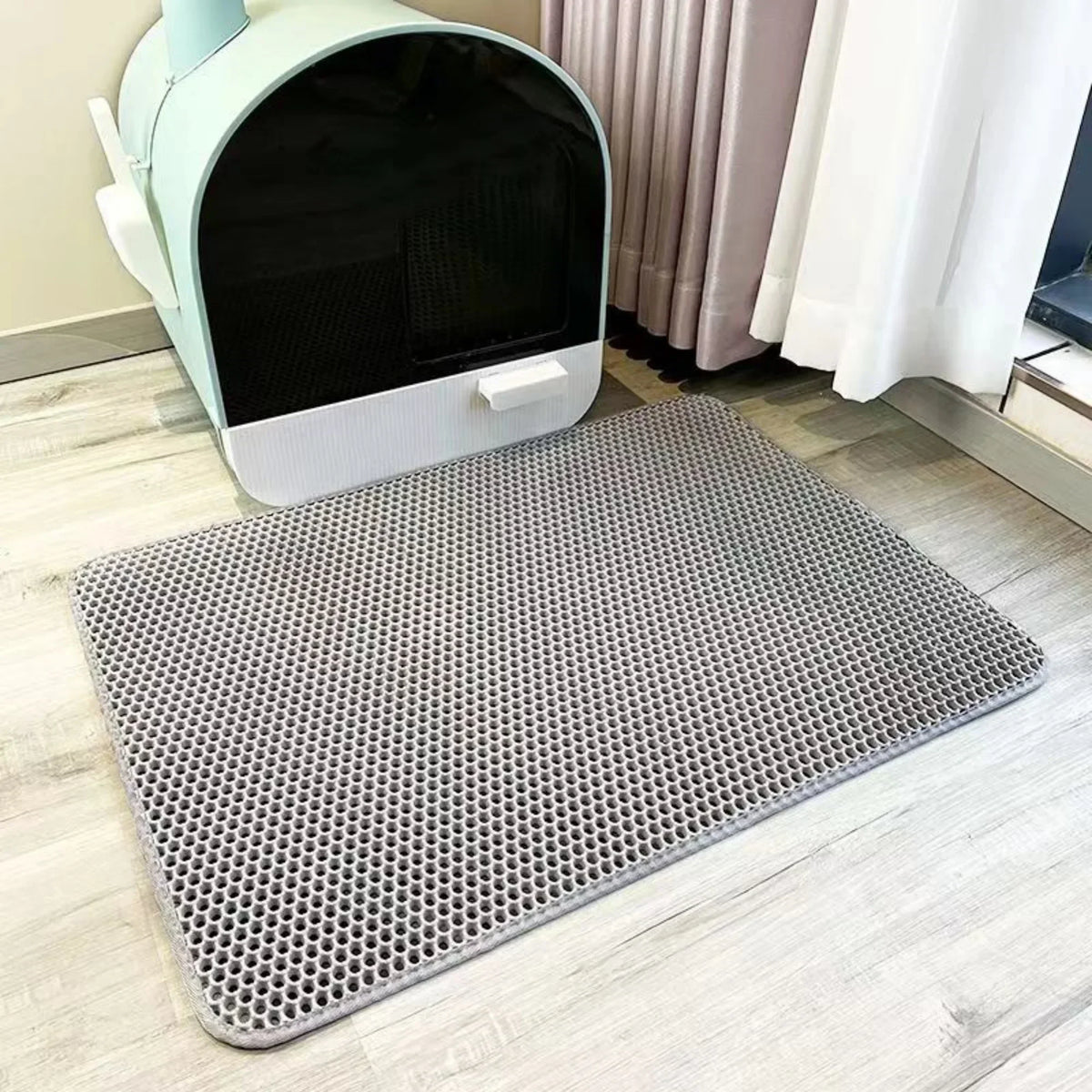 Extra Large Cat Litter Mat Heavy Duty Waterproof 2 Layer Non Slip Washable Pet Floor Protector Litter Box Sand Stopper – Ansicht 8
